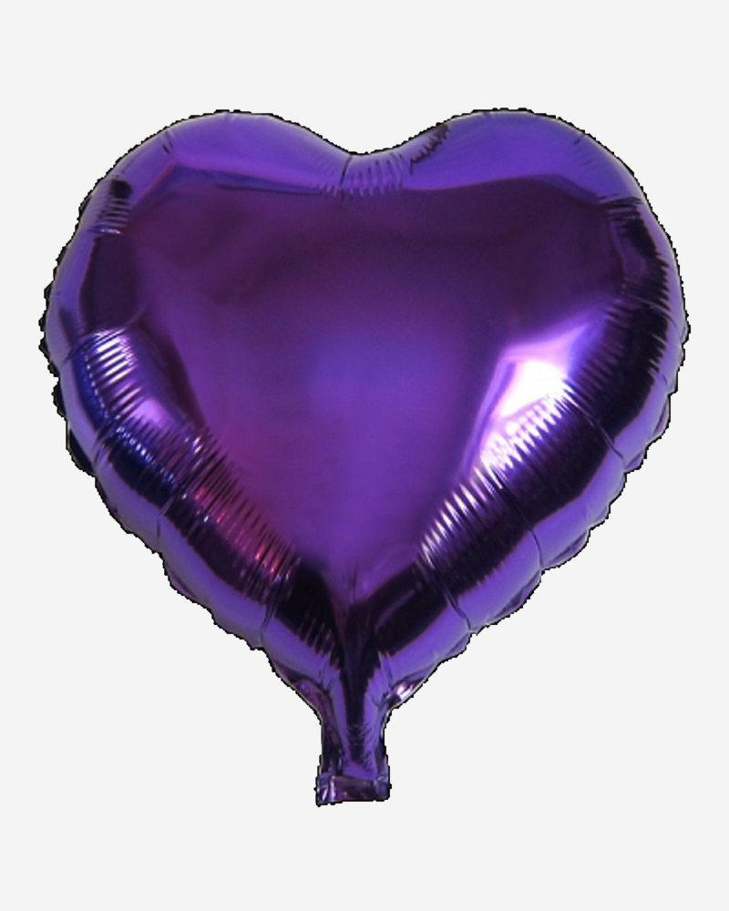 Liso corazon morado