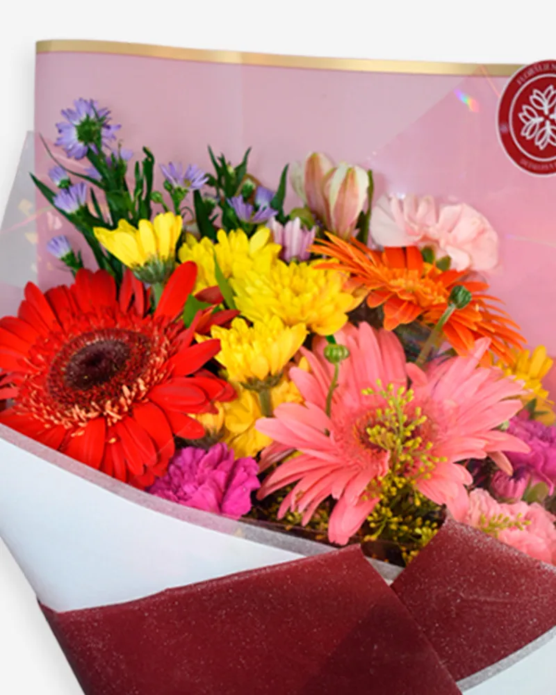 Ramo de 3 Gerberas con Claveles (3)